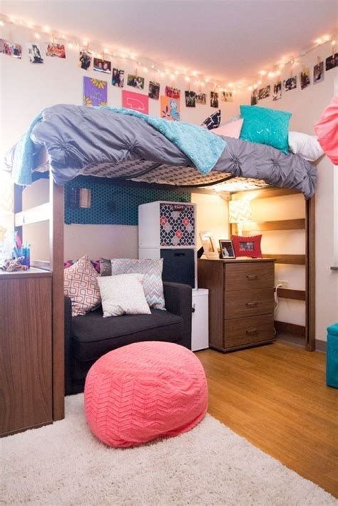 48 Efficient Dorm Room Organization Decor Ideas Dorm Room Decor Dorm