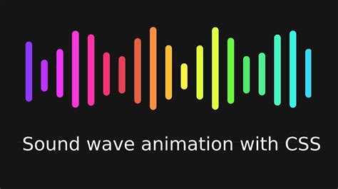 Stunning Sound Wave Animation With Only Css3 Youtube