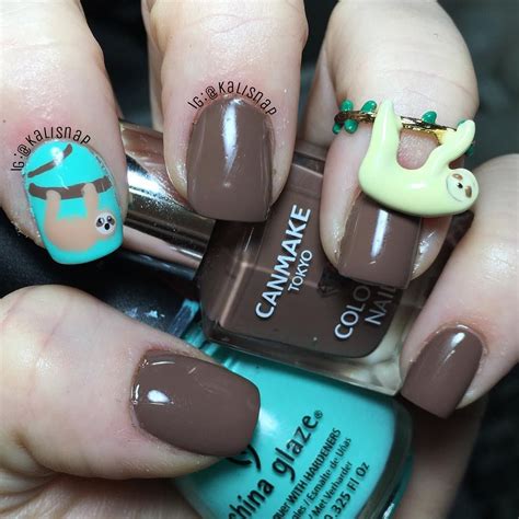 10 Sloth Inspired Manicures That Are Equally Quirky And Delightful