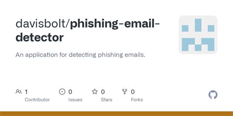 Github Davisbolt Phishing Email Detector An Application For Detecting Phishing Emails