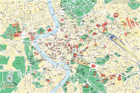 Best Tourist Map Of Rome
