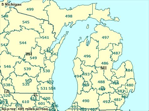 27 Michigan Map Zip Codes Online Map Around The World