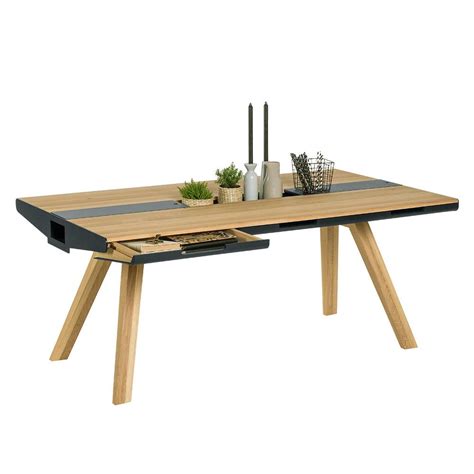 Check spelling or type a new query. Vox Nature Oak Dining Table with Drawers & Built in Trivet ...