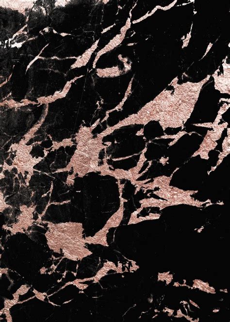 Black And Rose Gold Marble Wallpapers Wallpaper Cave