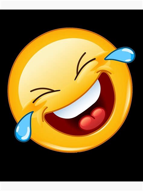 Rolling On The Floor Laughing Face Emoji Art Print By Ibljutiy