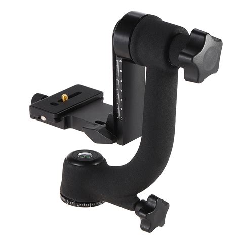 Heavy Duty Metal Gimbal Tripod Head With Standard Quick Release Plate