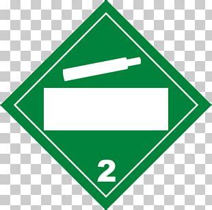 Dangerous Goods Placard Hazard Label HAZMAT Class 2 Gases PNG Clipart