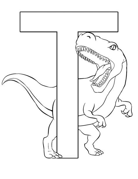 Tyrannosaurus Rex Dinosaur Alphabet