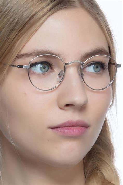 Cupertino Round Silver Full Rim Eyeglasses Eyebuydirect Eyeglasses Eyeglasses For Women