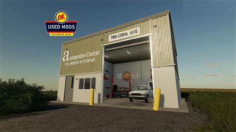 Fs19 Automotive Center Local Garage With Workshop V10