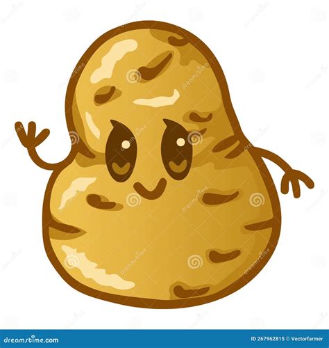 Potato Cute Kawaii Vector Character 176283947