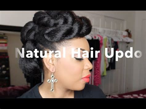 Thanks to the au naturale hair movement, more and more back women are embracing their natural hair. Natural Hair | Natural Hair Updo With Braiding Hair ...