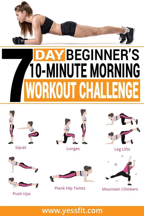 Morning Workout Challenge Morning Workout Plan Workout