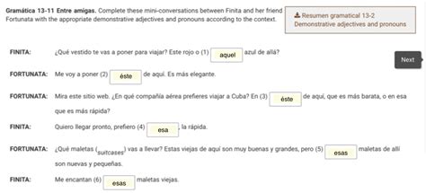 Solved Gramatica Tu Turno Answer The Questions With The