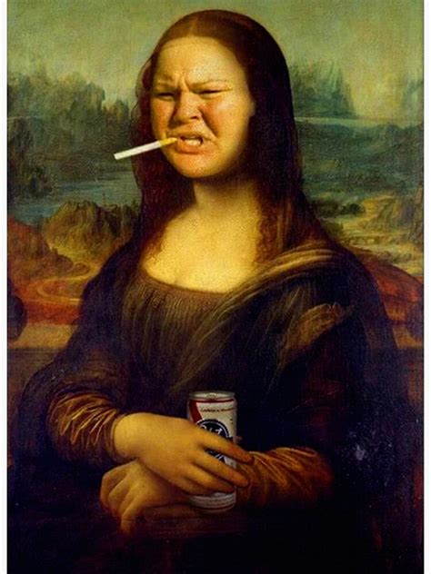 Tammy Mona Lisa Smoking T Shirt Sticker For Sale By Lukifo Vector