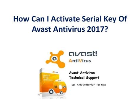 How Can I Activate Serial Key Of Avast Antivirus 2017
