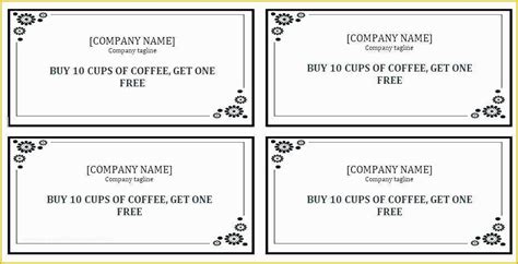 Loyalty Card Template Free Microsoft Word Of Meal Ticket Template