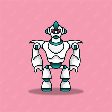 Premium Vector Amazing Humanoid Mascot Robot Mecha Illustration