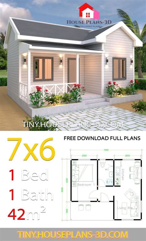 The Tiny House Plan Is Available For Free And Has Three Bedroom Two