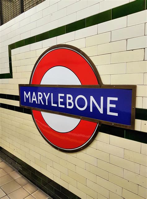 Marylebone The One And Only Three Piece Roundel At Maryleb Flickr