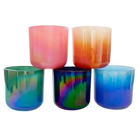 Mescente Wholesale Large Popular Pouring Glass Amber Candle Jars High Quality Large Candle Jars
