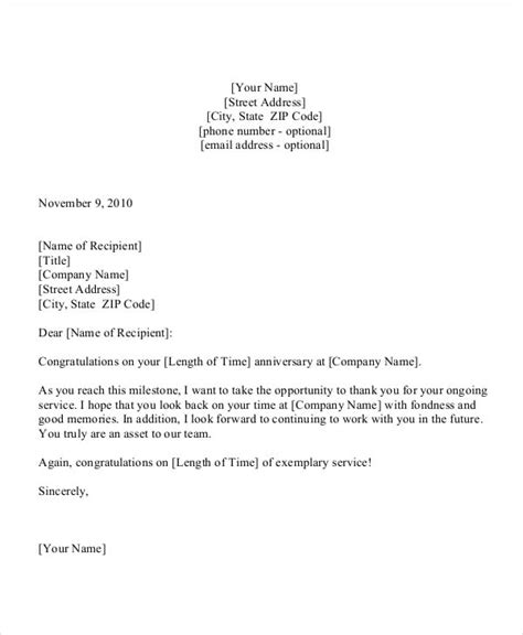 Congratulation Letter Template 9 Sample Example Format Download