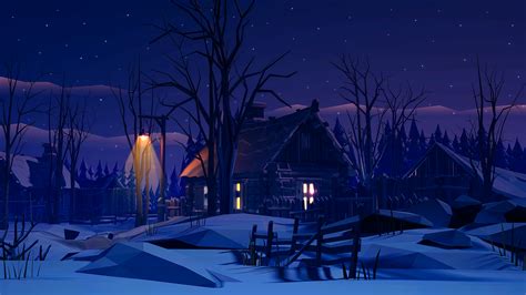 Winter Night By Prusakov On Deviantart