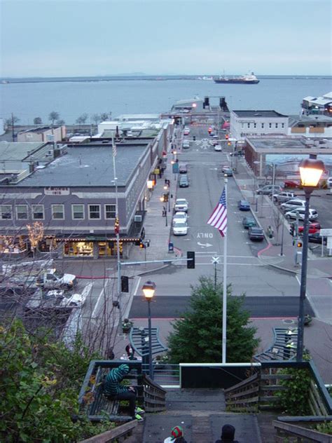 Port Angeles Wa Downtown From Cherry Hill Dec 2008 Photo Picture