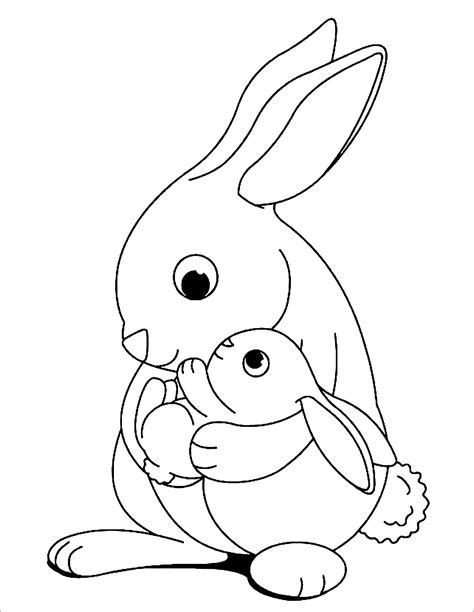 Free Bunny Coloring Pages Printable Printable Word Searches