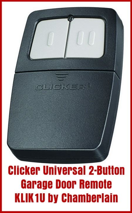 1enter your garage with your remote, and. How To Program The Chamberlain Garage Door Remote KLIK1U ...