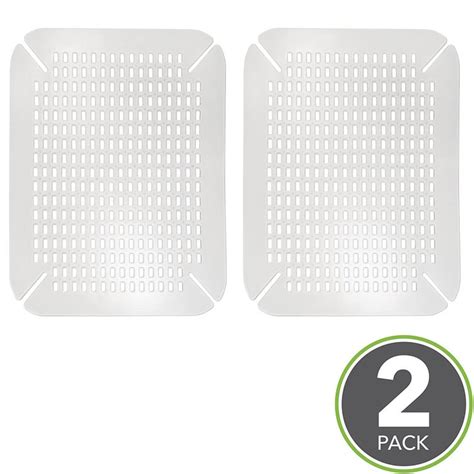 This sink mat is perfect for protecting stainless steel and porcelain sinks from unsightly scratches. Amazon.com: mDesign Adjustable Kitchen Sink Protector Mat ...