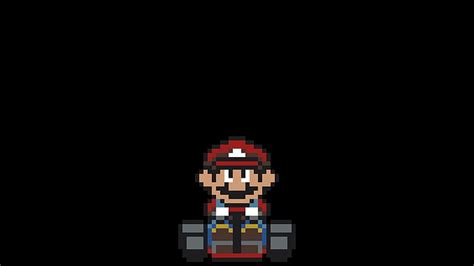 Hd Wallpaper Pixel Art Pixels Super Mario Kart Wallpaper Flare