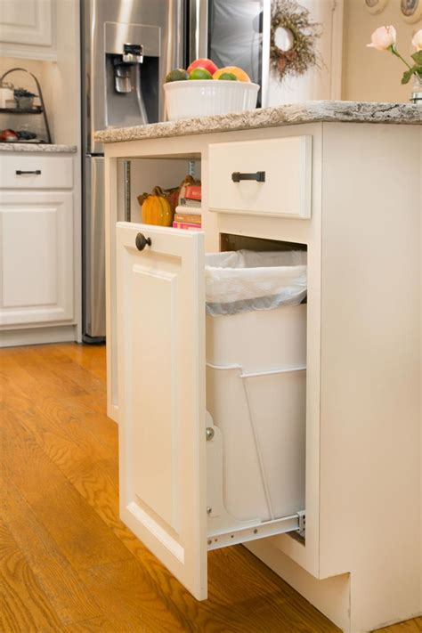 Clever ideas to hide your kitchen trash can