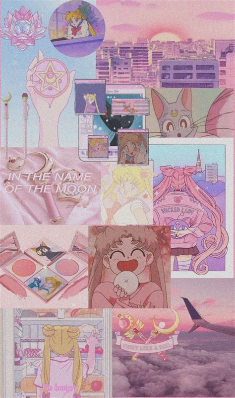 Sailor Moon Aesthetic Wallpaper Fond Decran Pastel Fond Decran