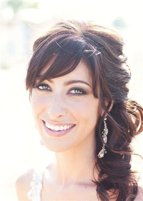 Best Of Haircuts Hairstyles With Bangs Bridesmaid Hair Side Wedding