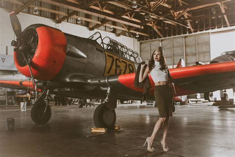 Vintage Pinup Photography Vintage Airplane Photography Airplane