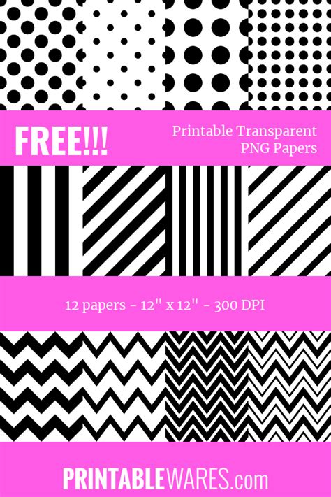 Free Printable Scrapbook Papers Black And White Png White Scrapbook