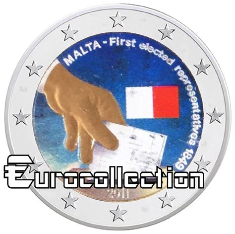 2 Euro Malte 2011 Election Couleur 4 Eurocollectionshop