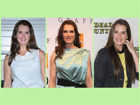 Brooke Shields Wearing Her Hair Long And Naturally Looking