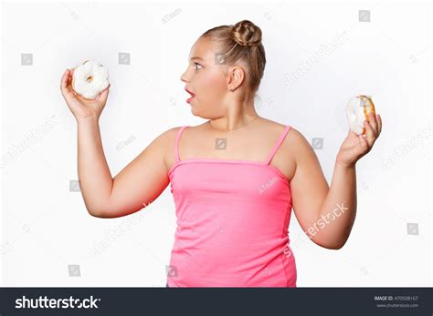 Funny Fat Little Girl Surprised Eating库存照片470508167 Shutterstock