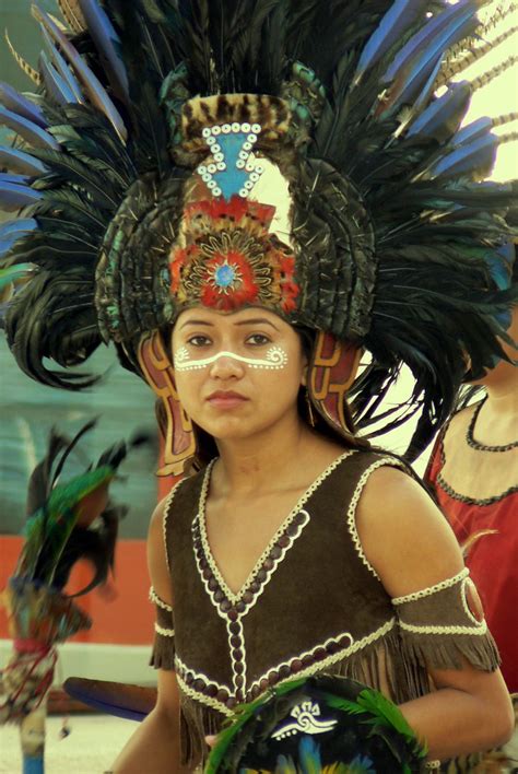 Aztec Dancer In A Mayan Region Playa Del Carmen Conchero Flickr