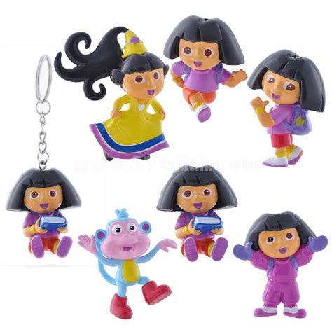 Dora The Explorer Dora And Boots Action Figuregarage Kits Pvc 6pcskit