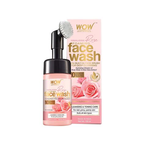 Buy Wow Skin Science Himalayan Rose Foaming Face Wash With Built In
