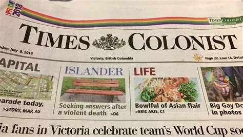 Times Colonist newspaper to shut down printing press, lay off 18 ...