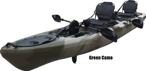 Buy Bkc Pk14 14 Tandem Sit On Top Pedal Drive Kayak W Rudder System 2