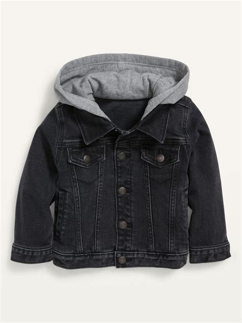 Hooded Jean Trucker Jacket For Toddler Boys Old Navy