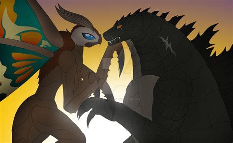 The King And Queen Of The Monsters By Pyrus Leonidas On Deviantart Godzilla Funny All