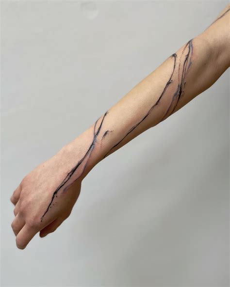 Abstract Line Tattoos