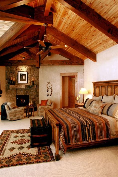 55 Warm And Cozy Rustic Bedroom Decorating Ideas Western Bedroom