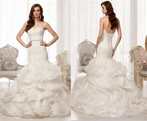 2014 New Custom Sexy Strapless Mermaid Wedding Dress Bridal Gown